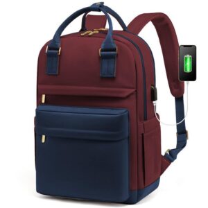Anti-Theft Large Capacity USB Modern Business Oxford Laptop Backpack color option