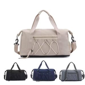 Custom Logo Oxford Crossbody Duffel Bag with Shoe Compartment – Lightweight Fitness Travel Bag - Image 1