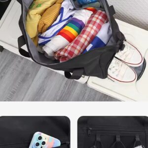 Custom Logo Oxford Crossbody Duffel Bag with Shoe Compartment – Lightweight Fitness Travel Bag - Image 5