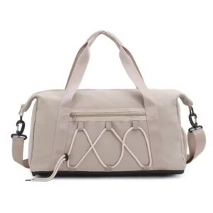 Custom Logo Oxford Crossbody Duffel Bag with Shoe Compartment – Lightweight Fitness Travel Bag - Image 9