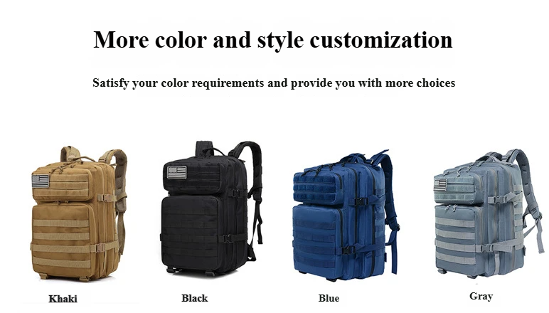 Nice Bags OEM custom tactical backpack color options