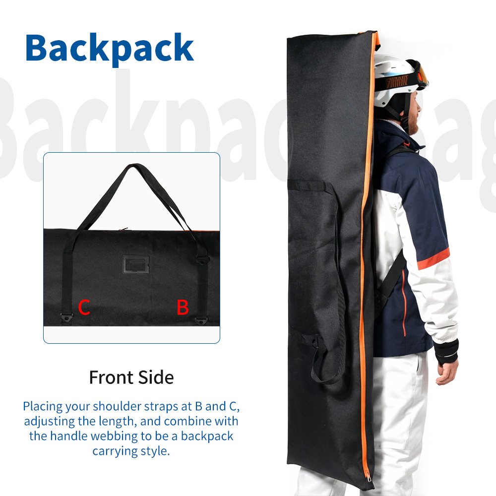 Nice Bags convertible backpack carry style diagram showing strap attachment setup