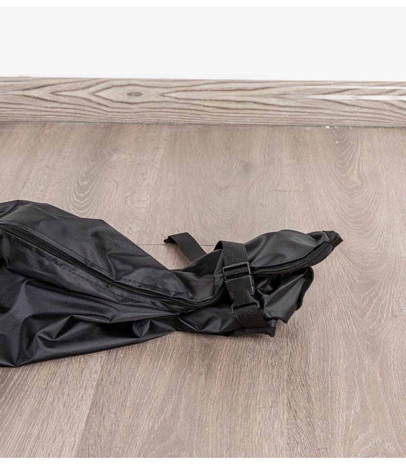 Nice Bags lightweight foldable ski bag sleeve folded compactly on wooden floor