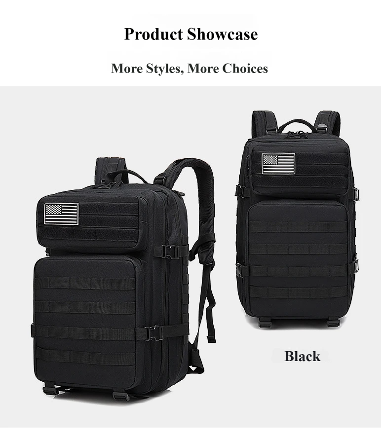 Nice Bags OEM custom black tactical military backpacks