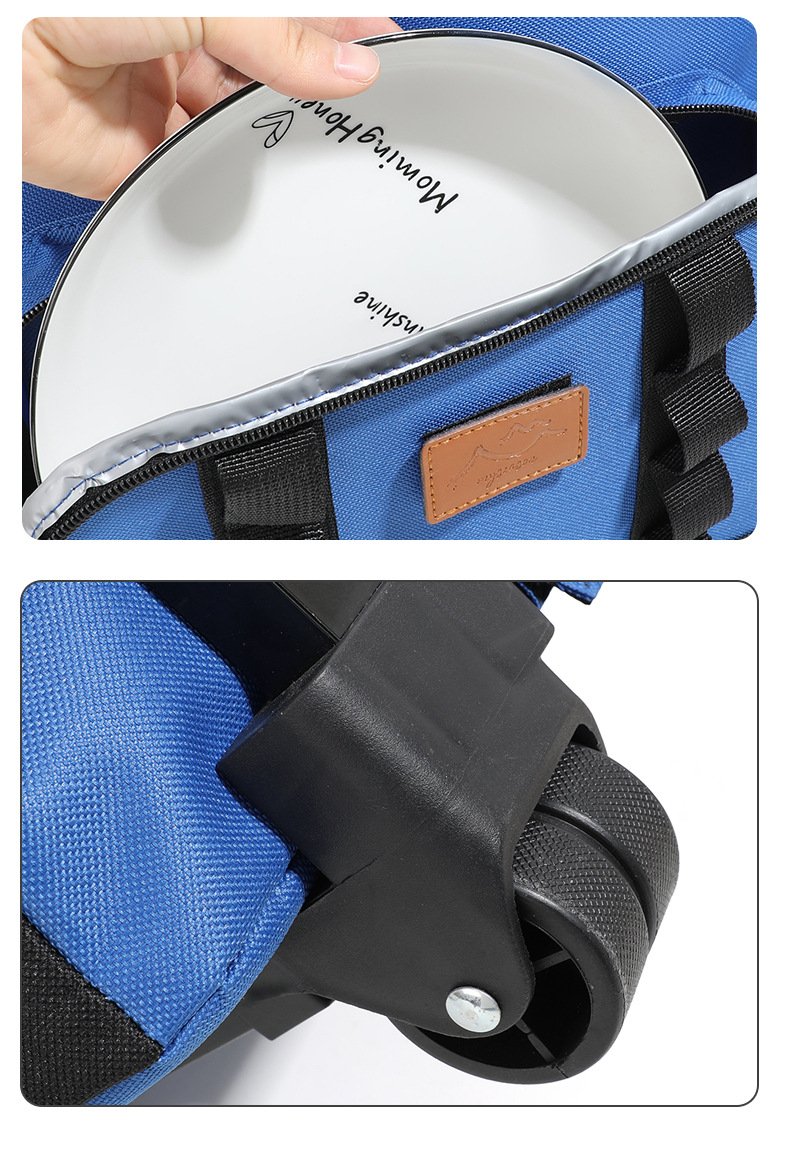 Close-up of cooler bag mesh interior pocket