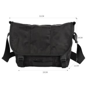 Anti-Theft Camo Nylon Messenger Bag with Tablet Sleeve - Image 6