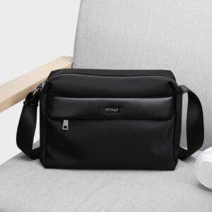 Minimalist Water-Repellent Nylon Crossbody Bag