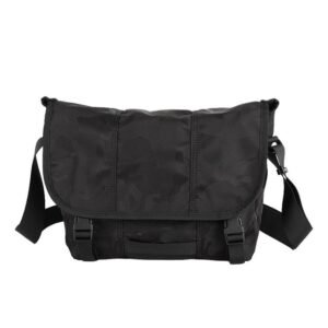 Anti-Theft Camo Nylon Messenger Bag with Tablet Sleeve - Image 1