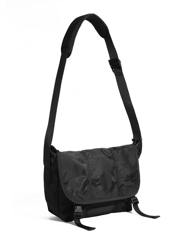 Anti-Theft Camo Nylon Messenger Bag with Tablet Sleeve