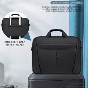 Water-Repellent Multi-Compartment Business Laptop Briefcase - Image 5