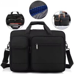 Multi-Pocket Business Briefcase with Shockproof Laptop Compartment