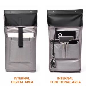 Expandable Roll Top Travel Backpack with Padded Laptop Sleeve - Image 5