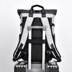 Expandable Roll Top Travel Backpack with Padded Laptop Sleeve - Image 6
