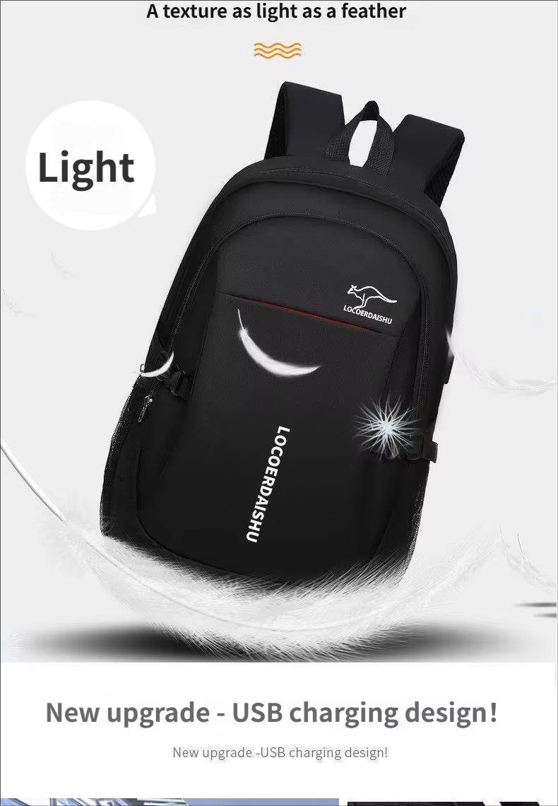 Water-Resistant Large Capacity USB Modern Travel Oxford Laptop Backpack product detail
