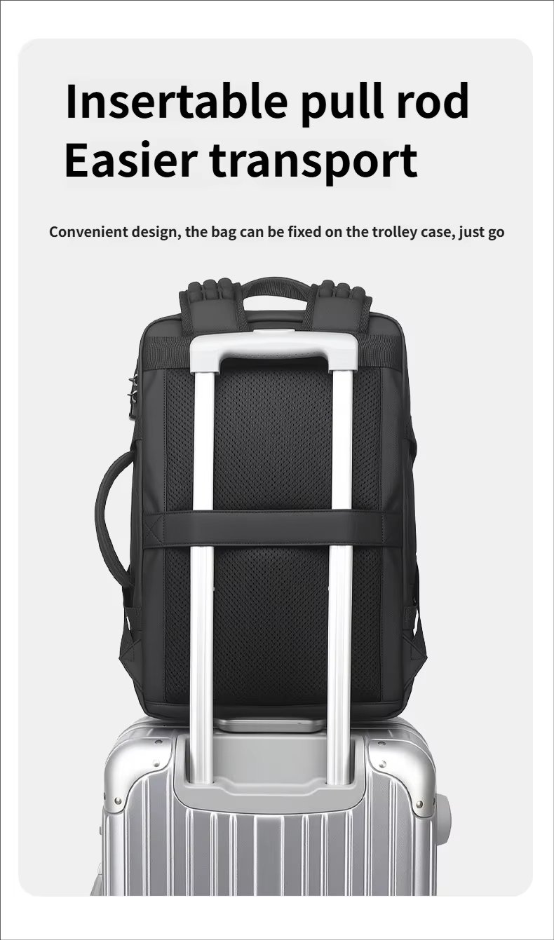 Water-Resistant Large Capacity Expandable Business Travel Oxford Vacuum Backpack product detail
