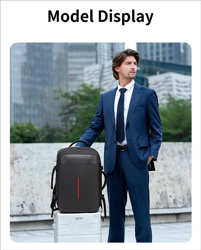 Water-Resistant Large Capacity Expandable Business Travel Oxford Vacuum Backpack product detail