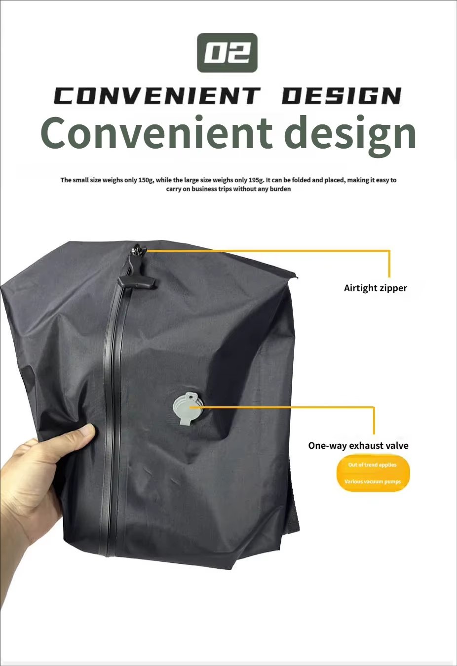 Water-Resistant Large Capacity Business Travel PU Leather Vacuum Backpack product detail