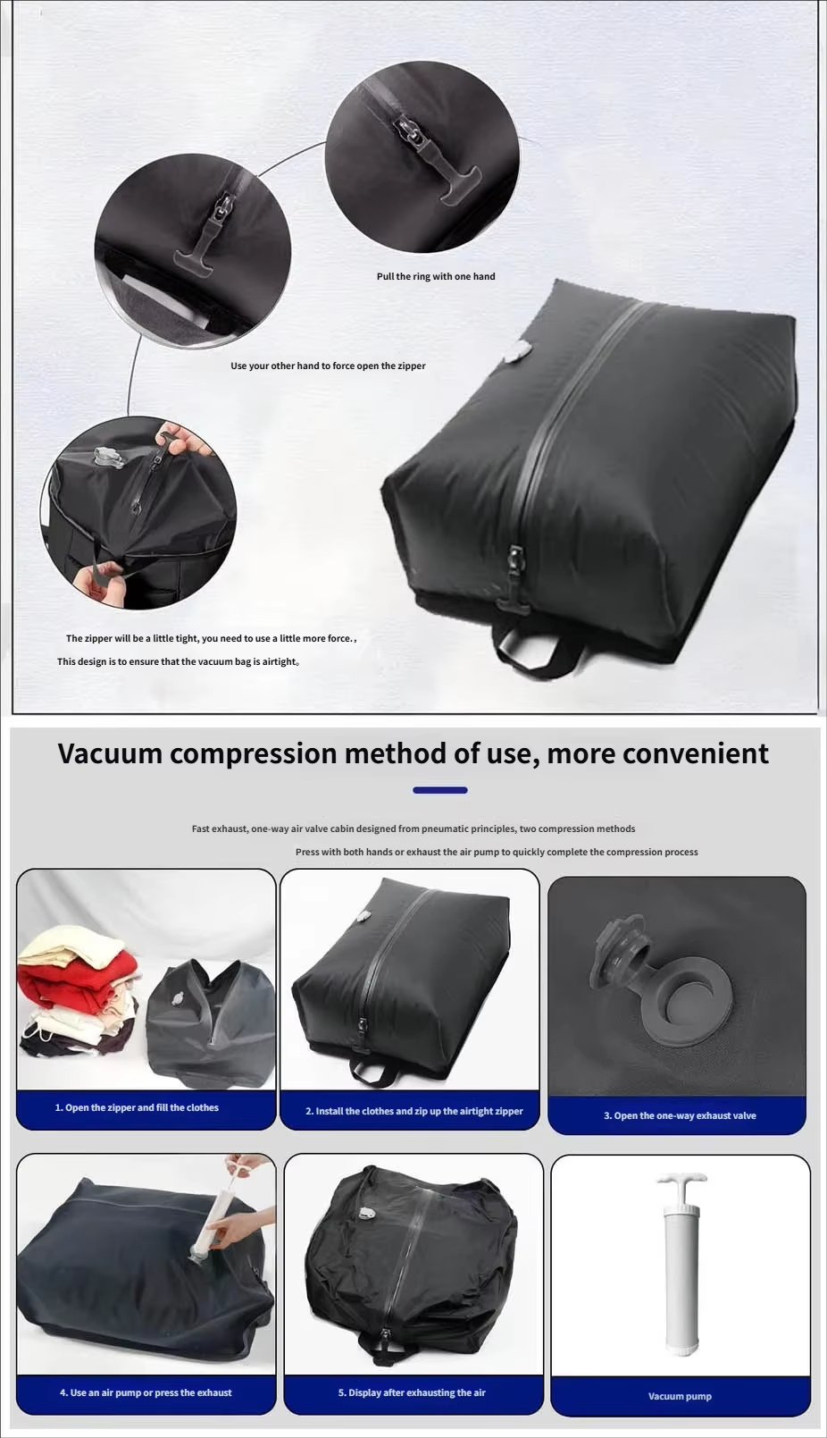 Water-Resistant Large Capacity Business Travel PU Leather Vacuum Backpack product detail