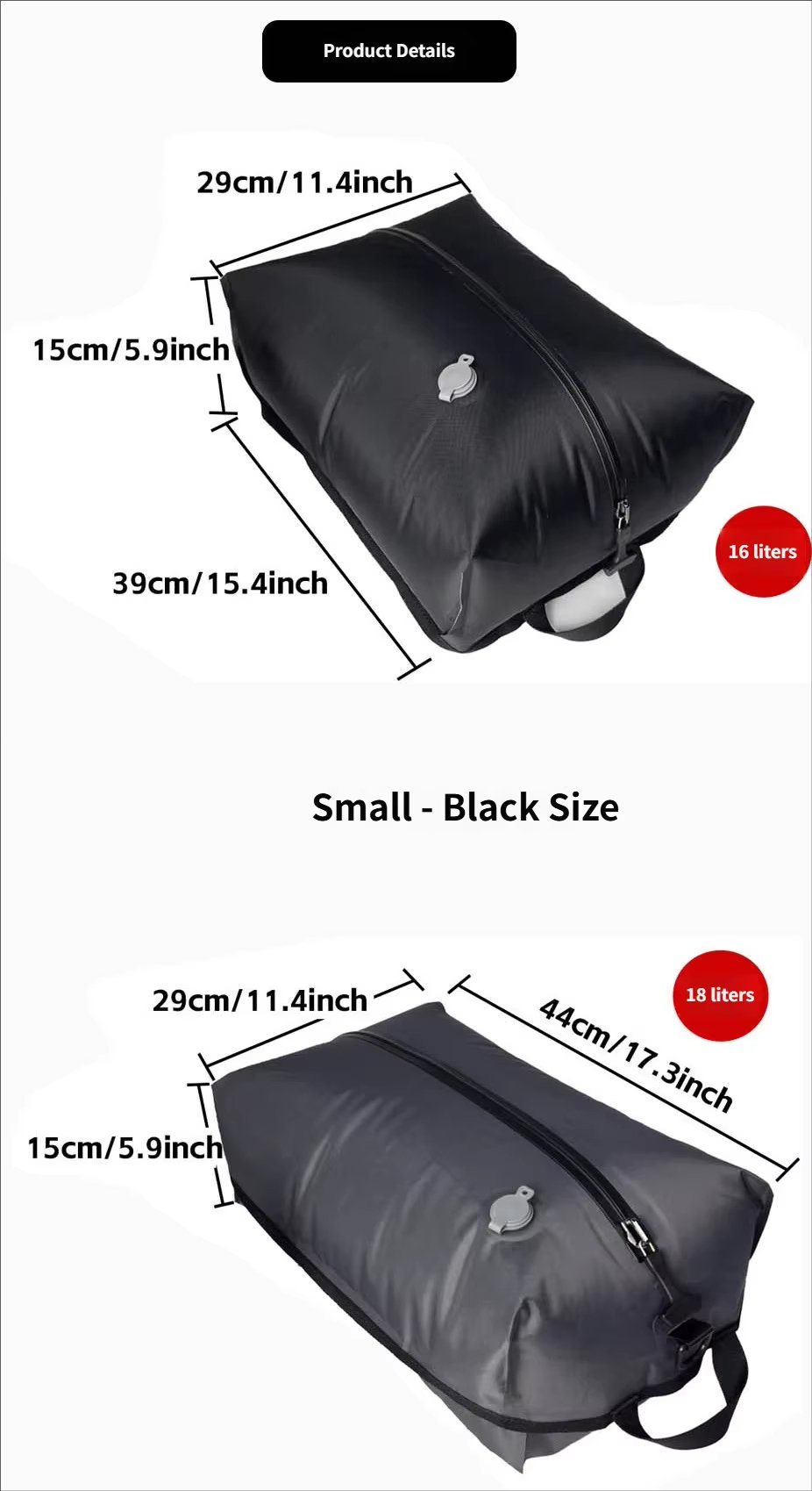Water-Resistant Large Capacity Business Travel PU Leather Vacuum Backpack product detail