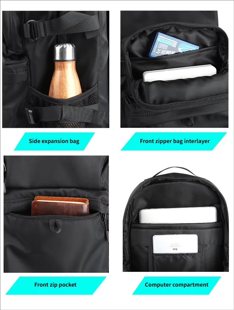 Anti-Theft Water-Resistant Modern Outdoor Travel Oxford Laptop Backpack product detail