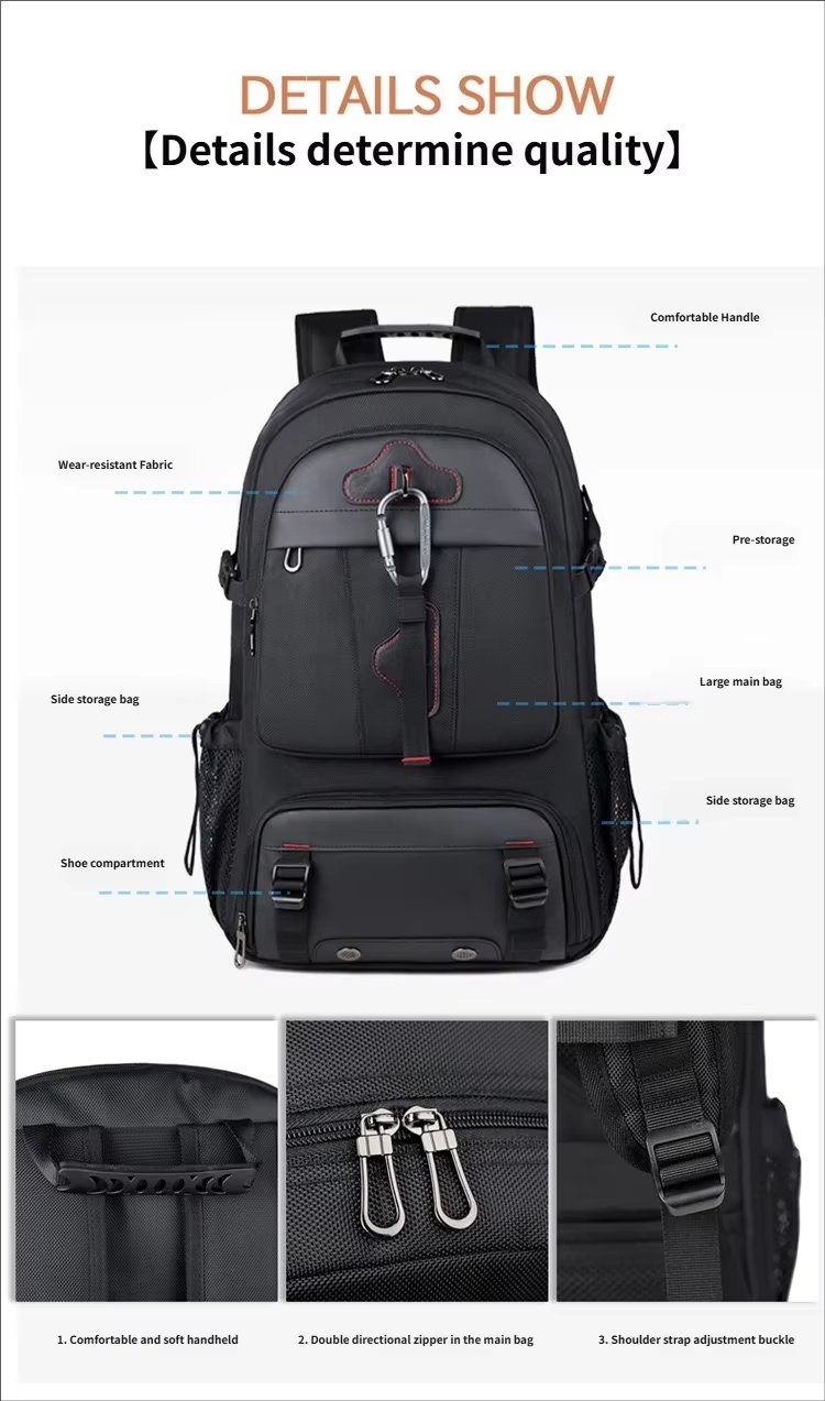 Water-Resistant Large Capacity Expandable Business Travel Oxford Laptop Backpack product detail