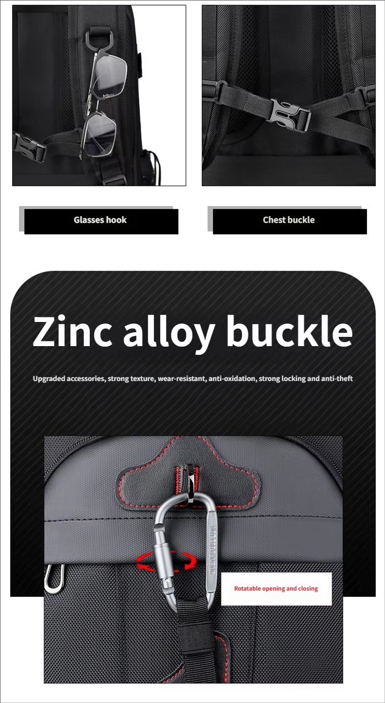 Water-Resistant Large Capacity Expandable Business Travel Oxford Laptop Backpack product detail