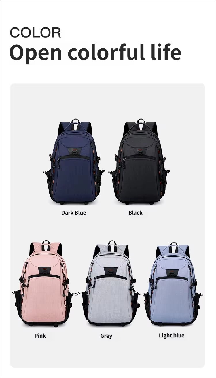 Water-Resistant Large Capacity Modern Outdoor Business Nylon Laptop Backpack product detail