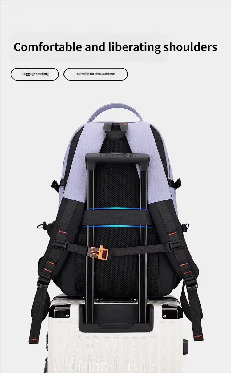 Water-Resistant Large Capacity Modern Outdoor Business Nylon Laptop Backpack product detail