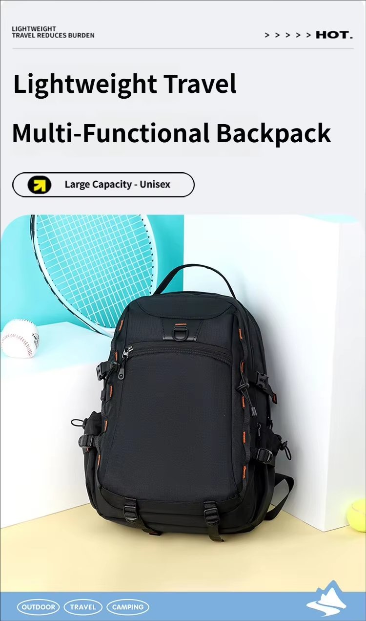 Water-Resistant Large Capacity Modern Outdoor Business Nylon Laptop Backpack product detail