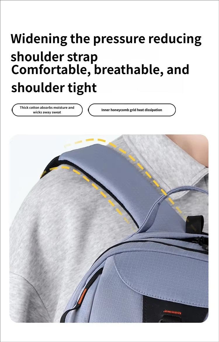 Water-Resistant Large Capacity Modern Outdoor Business Nylon Laptop Backpack product detail