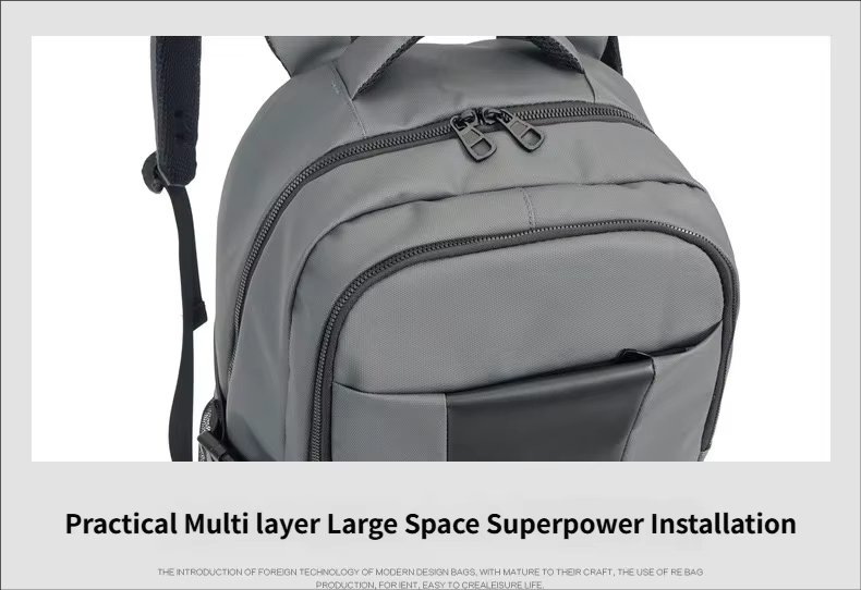 Anti-Theft Water-Resistant Large Capacity Business Travel Nylon Laptop Backpack product detail