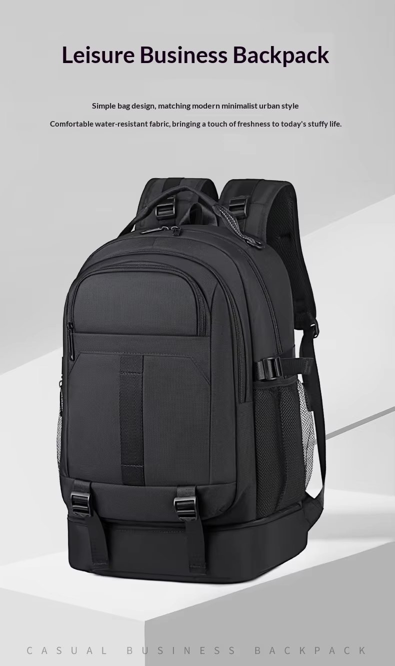 Water-Resistant Large Capacity Modern Outdoor Business Polyester Laptop Backpack product detail