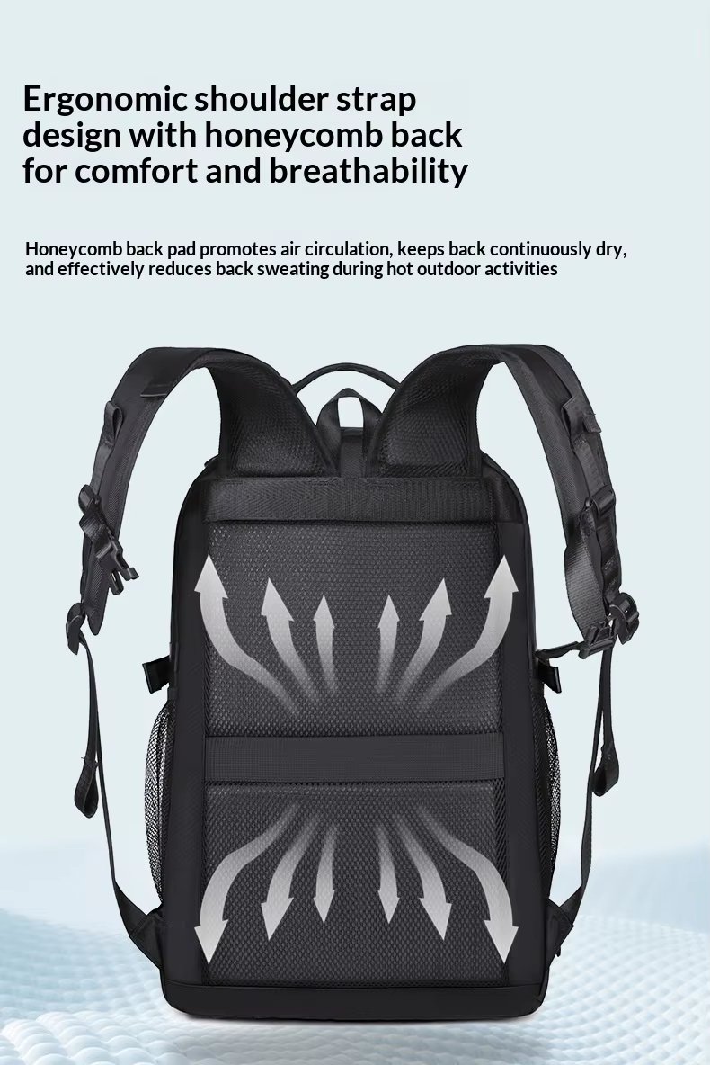 Water-Resistant Large Capacity Modern Outdoor Business Polyester Laptop Backpack product detail