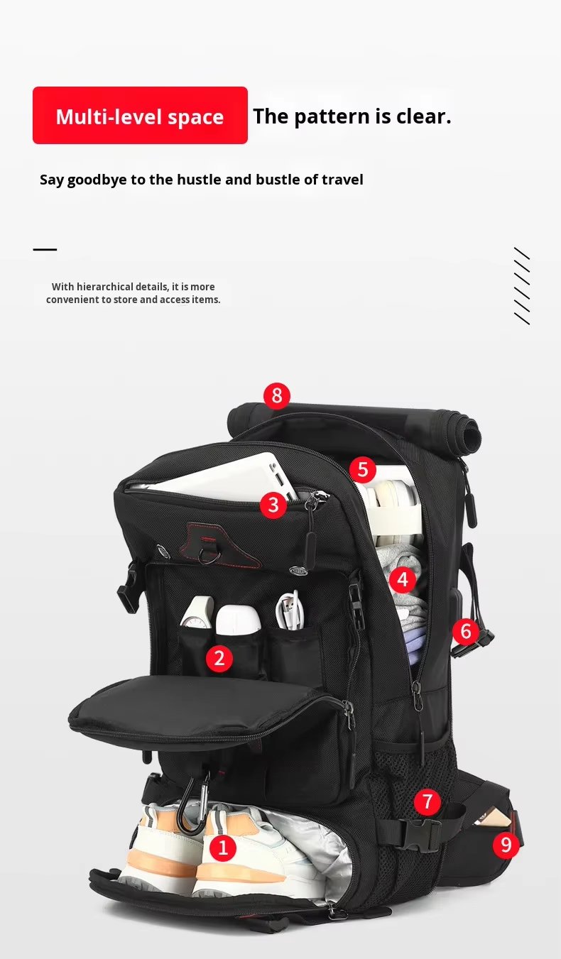 Large Capacity Expandable Outdoor Travel Oxford Large Capacity Backpack product detail