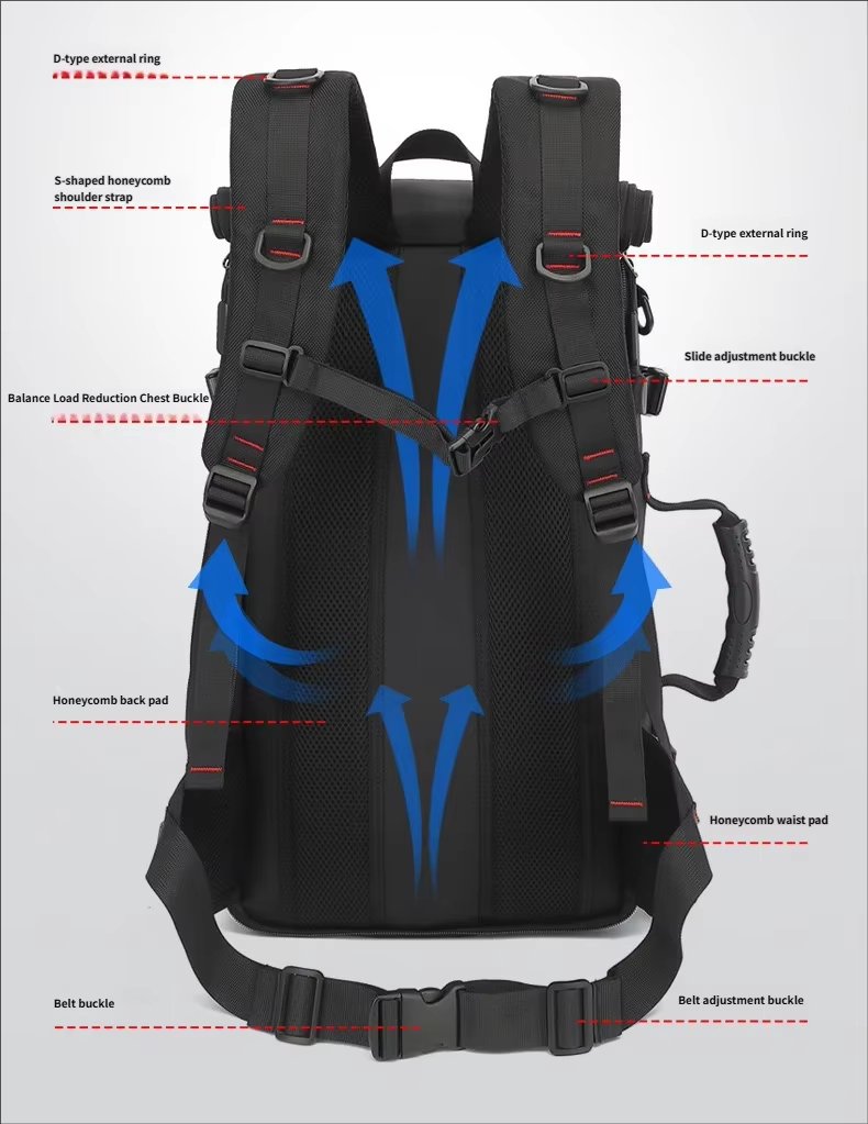 Large Capacity Expandable Outdoor Travel Oxford Large Capacity Backpack product detail