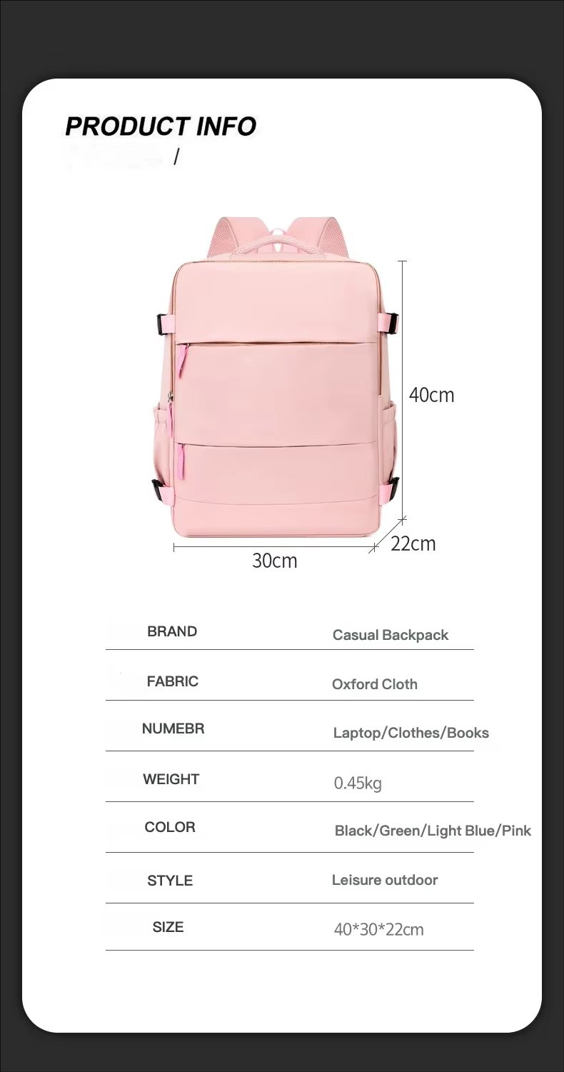 Water-Resistant Large Capacity Lightweight Modern Business Oxford Laptop Backpack product detail