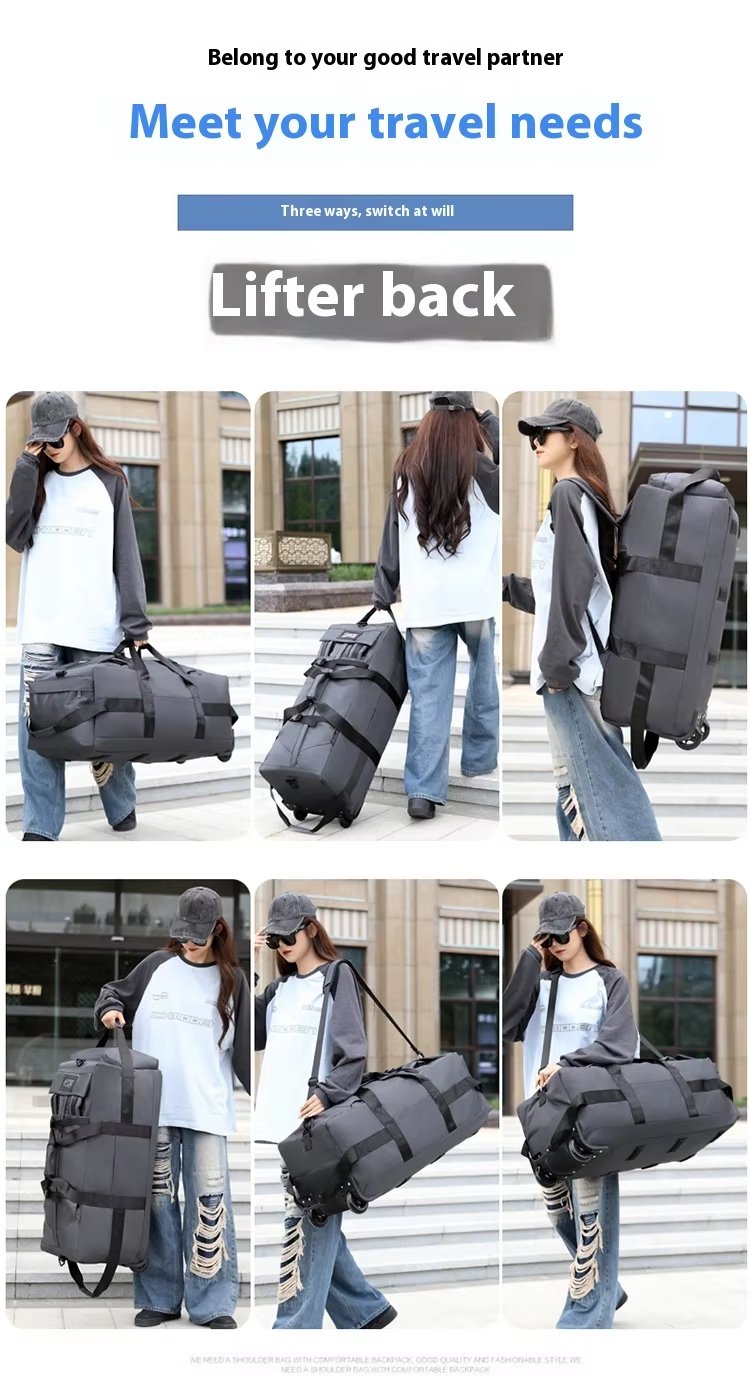 Large Capacity Outdoor Travel Oxford Rolling Backpack product detail