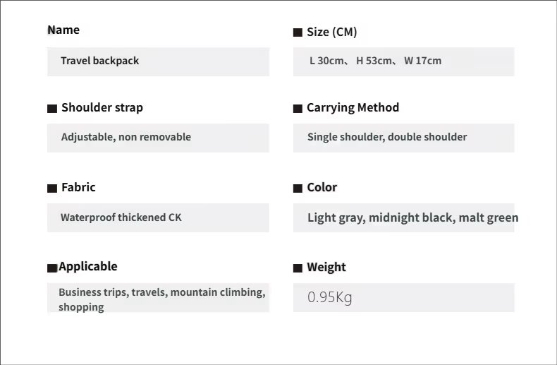 Water-Resistant Large Capacity Expandable Outdoor Travel Nylon Sling Backpack product detail