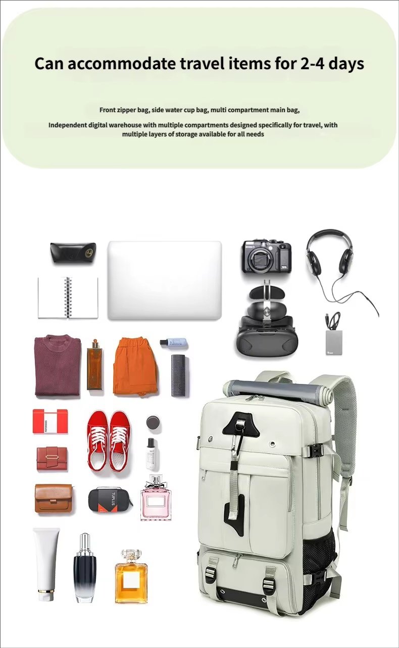 Water-Resistant Large Capacity Expandable Outdoor Travel Nylon Sling Backpack product detail