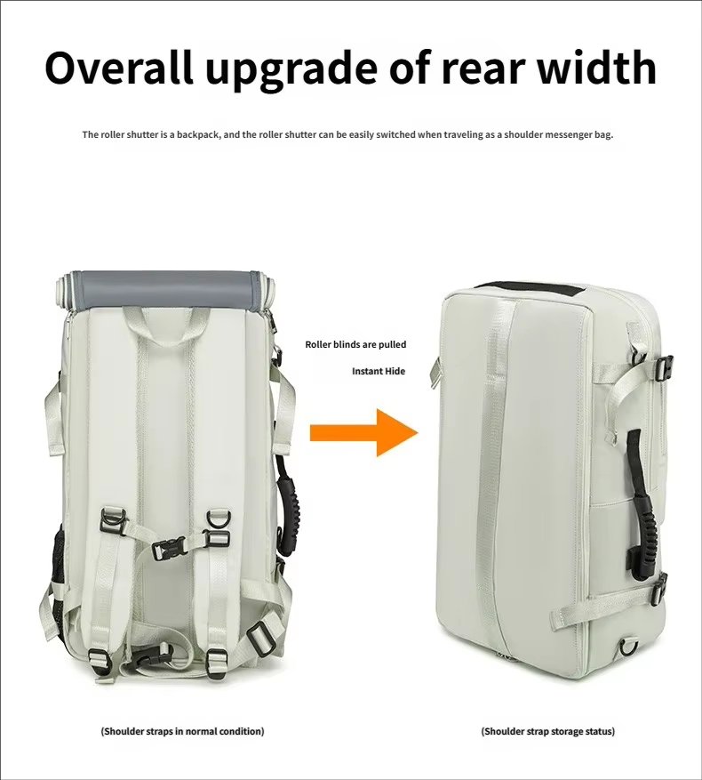Water-Resistant Large Capacity Expandable Outdoor Travel Nylon Sling Backpack product detail