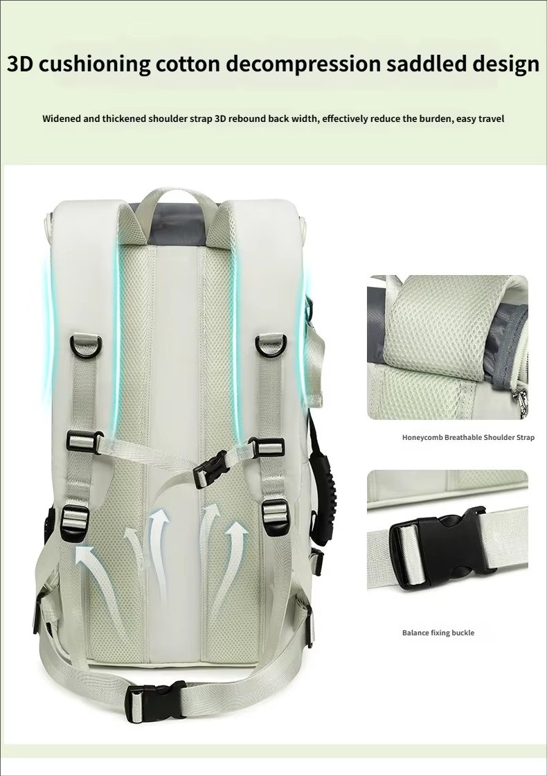 Water-Resistant Large Capacity Expandable Outdoor Travel Nylon Sling Backpack product detail
