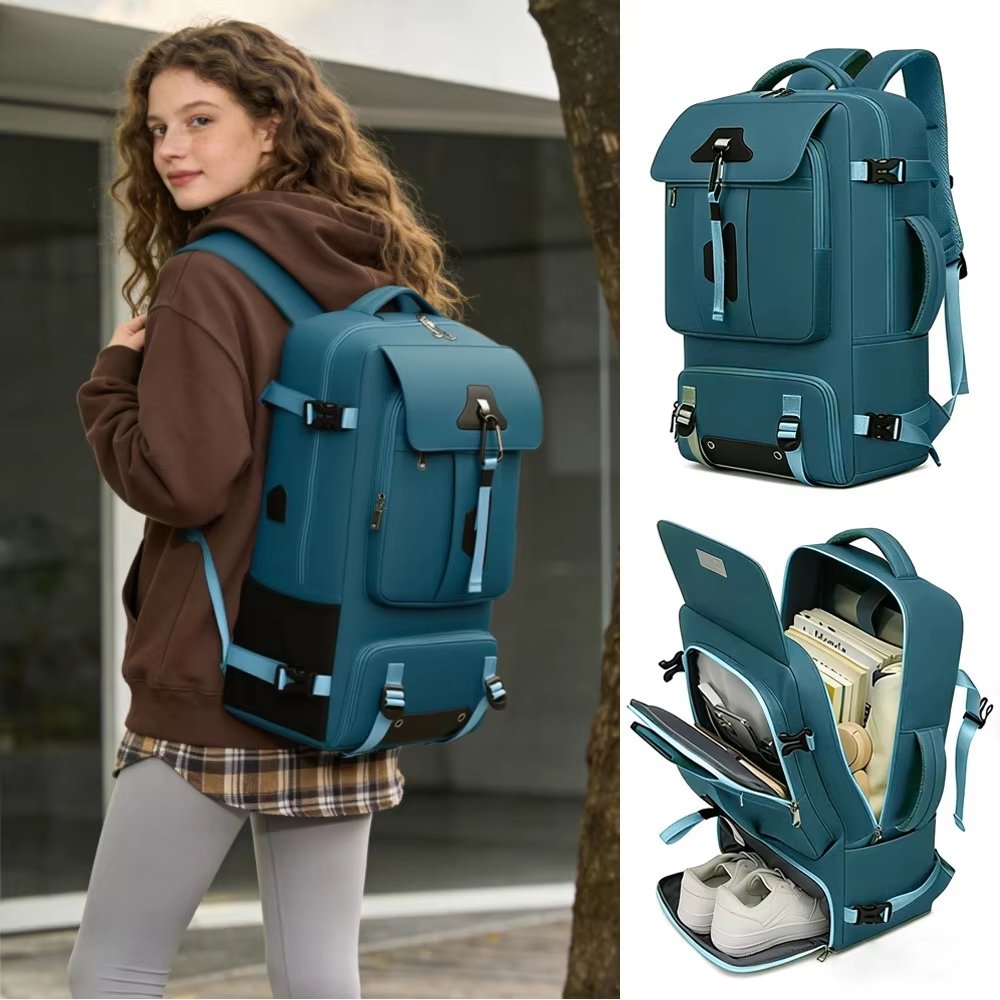 Water-Resistant Large Capacity Lightweight Outdoor Business Nylon Laptop Backpack product detail