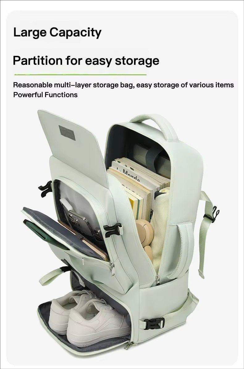 Water-Resistant Large Capacity Lightweight Outdoor Business Nylon Laptop Backpack product detail