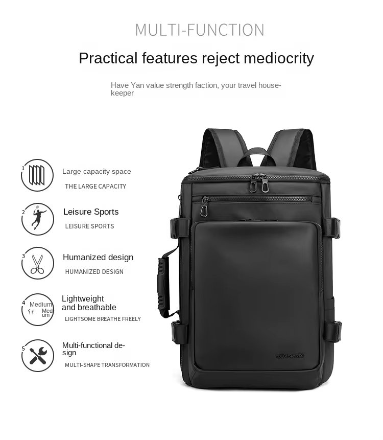 Anti-Theft Water-Resistant Outdoor Business Travel Nylon Laptop Backpack product detail