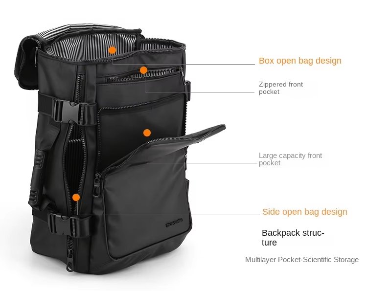 Anti-Theft Water-Resistant Outdoor Business Travel Nylon Laptop Backpack product detail