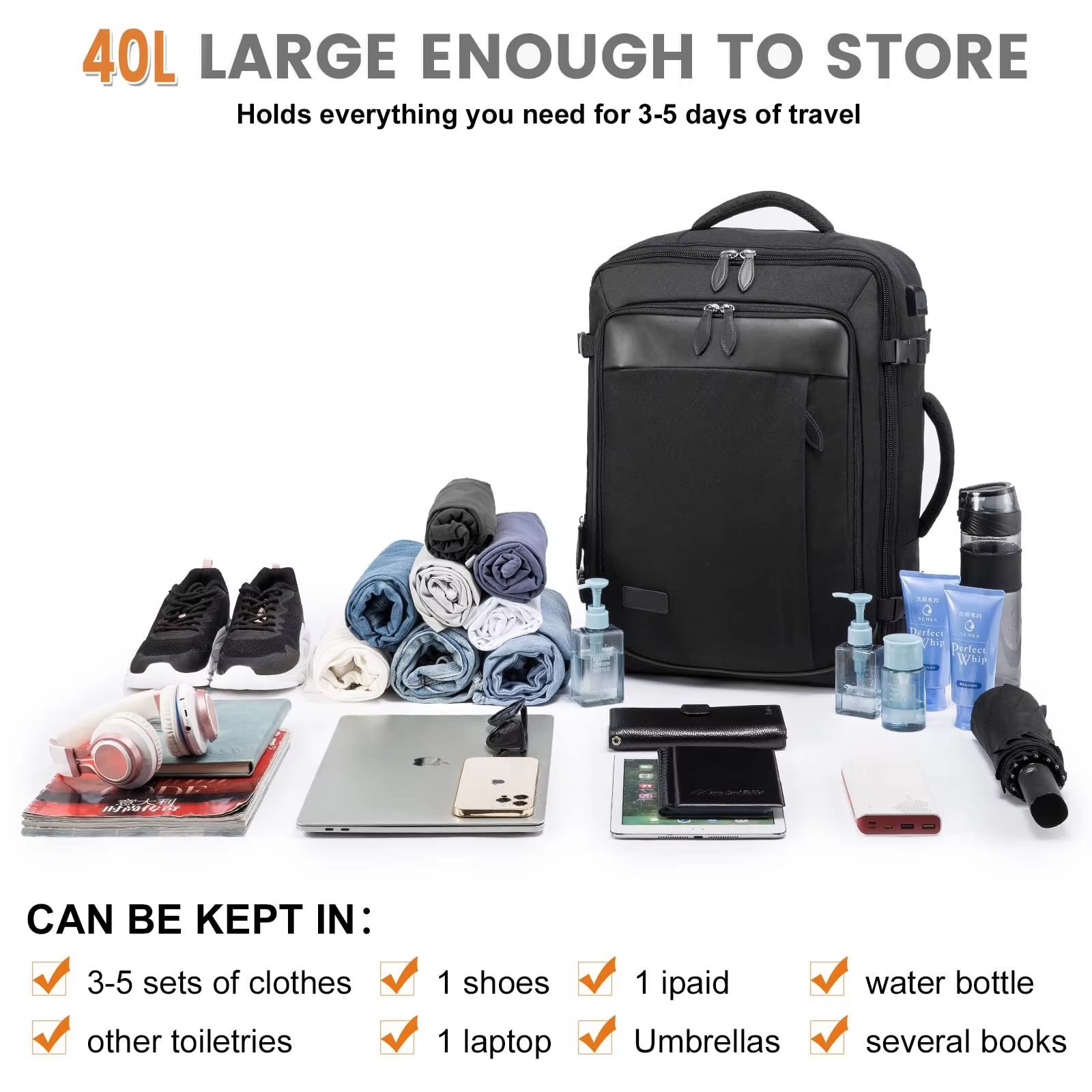 Business Travel Oxford Laptop Backpack product detail