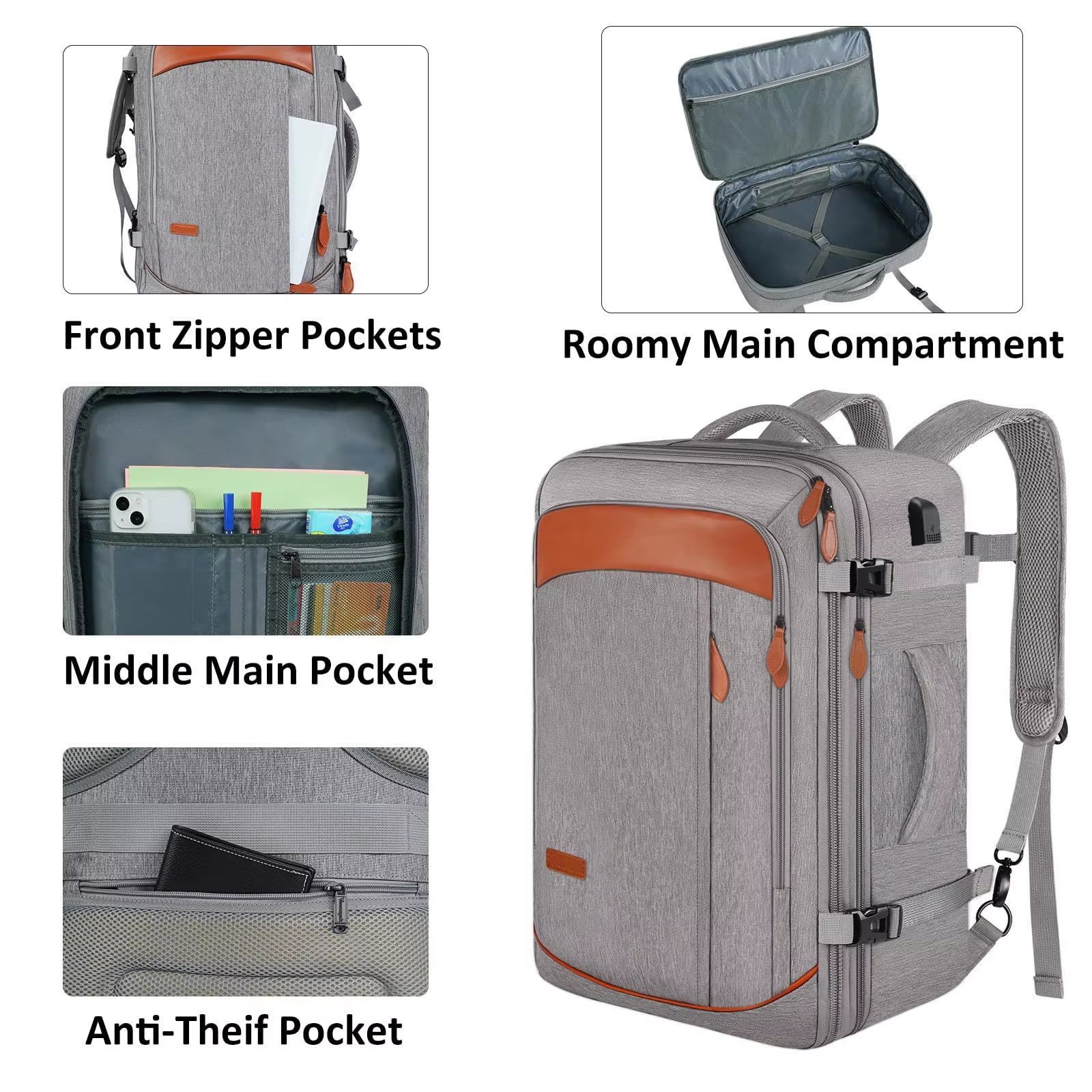 Business Travel Oxford Laptop Backpack product detail