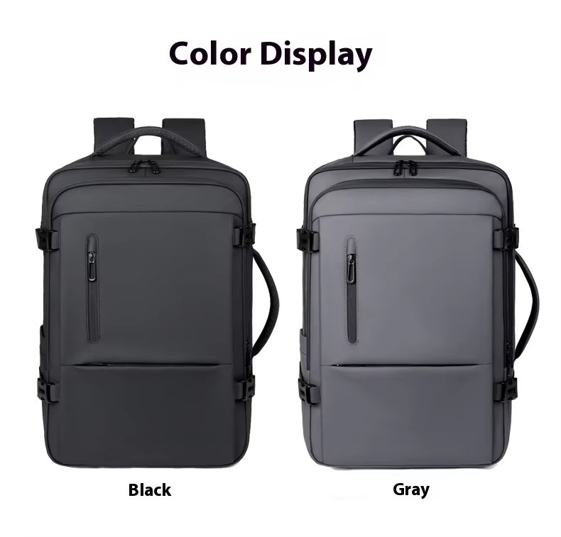 Water-Resistant Expandable Business Travel School Oxford Laptop Backpack product detail