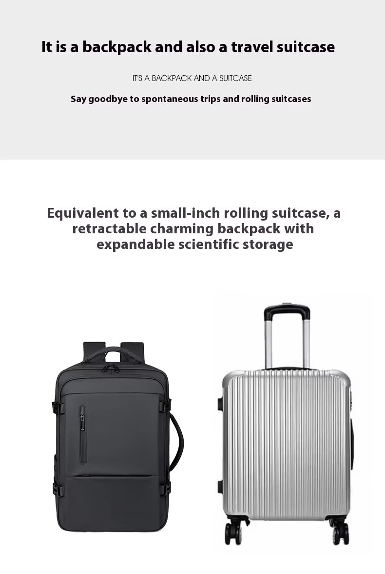 Water-Resistant Expandable Business Travel School Oxford Laptop Backpack product detail