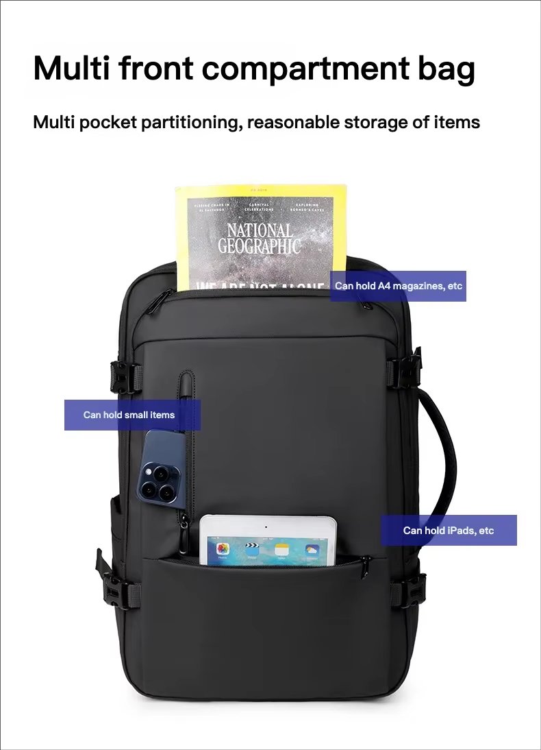 Water-Resistant Expandable Business Travel School Oxford Laptop Backpack product detail